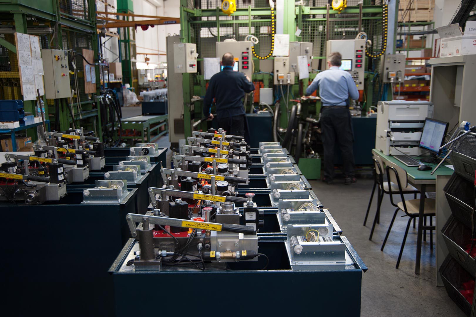 Moris Italia fabrika — Hidrolik pompa ünitesi üretim hattı